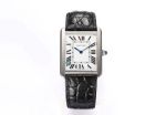Cartier Italian Cowskin Bracelet Square Case Imported Swiss Quartz 34.8*27.4/31*24.4MM Watch